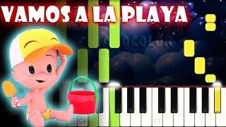 Vamos a la Playa con Cleo y Cuquín | Piano Cover | Tutorial | Karaoke