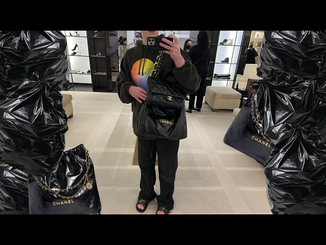 CHANEL TRASH BAG?! 🗑 22S SPRING SUMMER COLLECTION NEW 22 BAG TRY