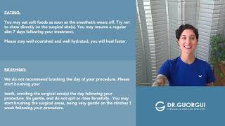 Post-Operative Patient Instructions for Wisdom Tooth Removal / Extractions