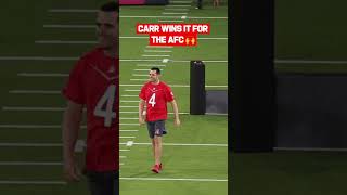 Derek Carr wins it for the AFC! #shorts