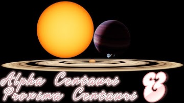 『🟡🟠Alpha Centauri & Proxima Centauri system🔴』Size Comparison (2025)