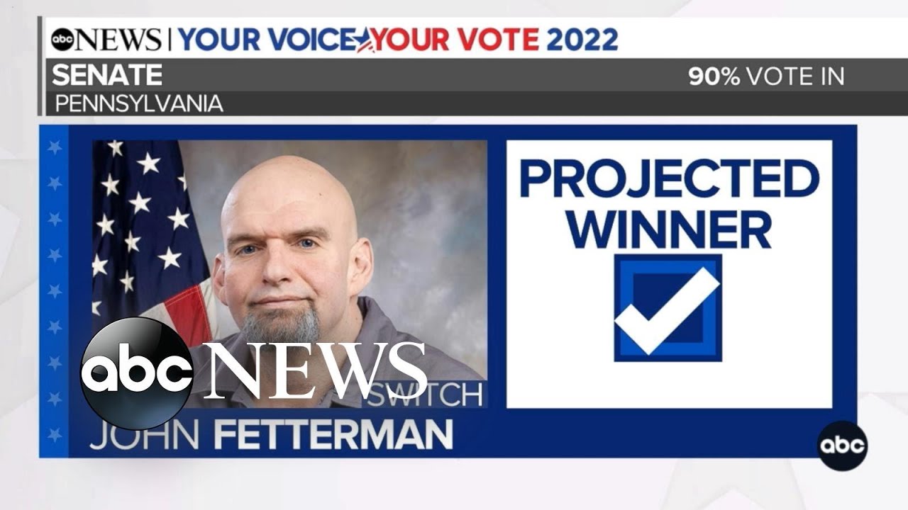 Fetterman projected to win in the Pennsylvania Senate race