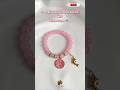 🩷🌸 Pink Blossom Beaded Bracelet with Flower & Dolphin Charm 🐬🌸#shorts