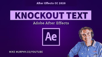 After Effects: How To Knockout Text Using Track Mattes
