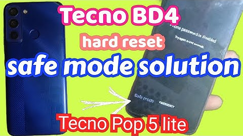 Tecno pop 5 lite safe mode on off solution /Tecno BD4 safe mode solution #bd4 #tecnobd4 #safemode
