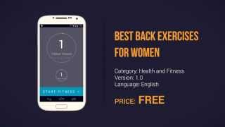 Best Back Exercises for Women - Android App screenshot 1