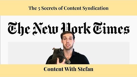 5 Strategies for Content Syndication