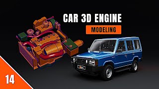 Part 14: ⚙️ Car Engine 3d Modeling in Maya – Complete Engine Parts Tutorial
