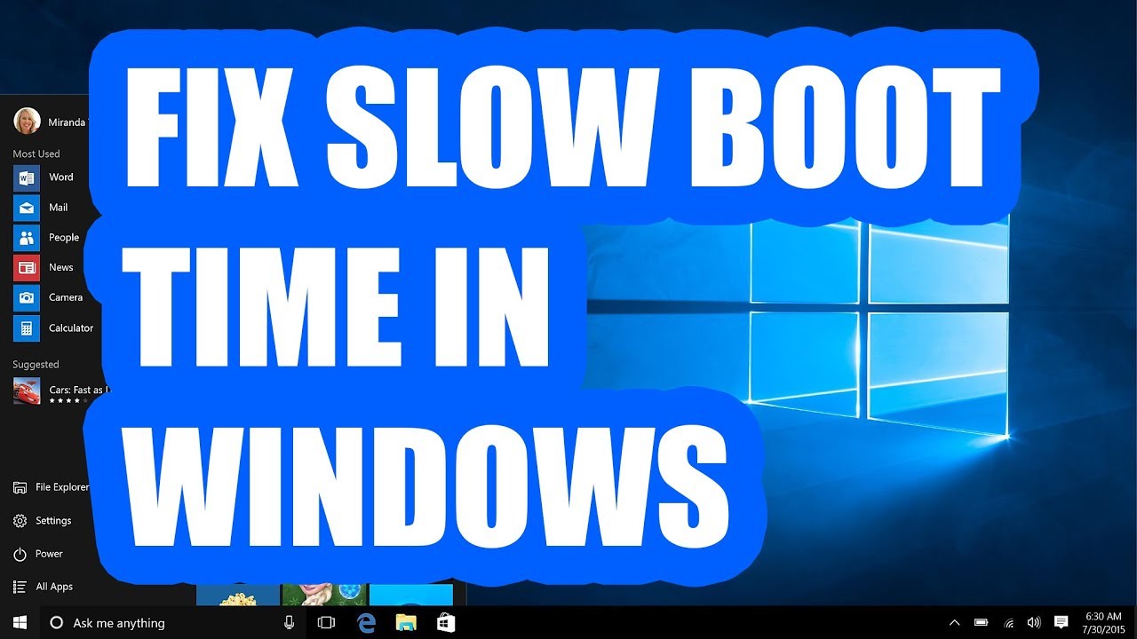 2022 Fix: Slow Boot Time in Windows 10 SSD - YouTube