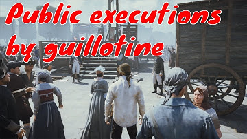 Public executions by guillotine. Assassin