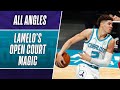 Every Angle: LaMelo Ball Open Court MAGIC 👀 | #NBAPreseason