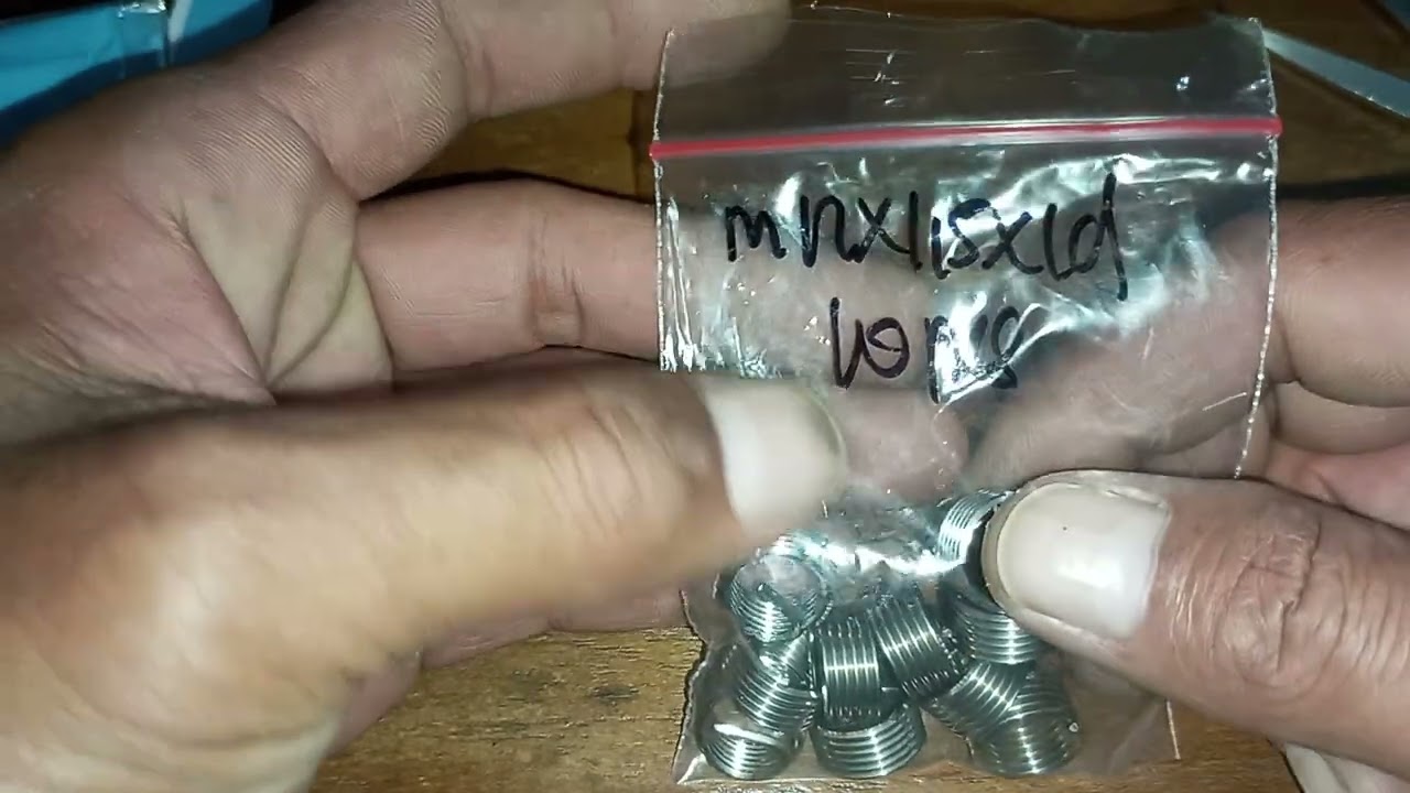 Recoil M12x1, 5 tap baut rusak selek dol | helicoil baut oli honda yamaha