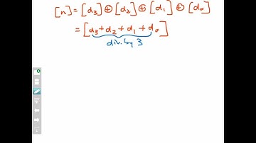 Divisibility by 3 test (Screencast 7.4.3)