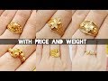 Latest light weight Gold Ring Designs with weight and Price