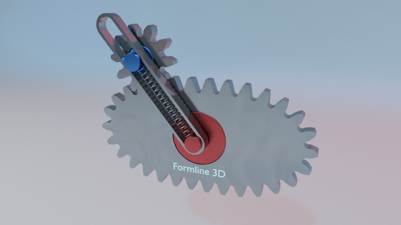 #035 Variable Rotary Motion – Elliptical Gear – 507 Mechanical Movements 3D Animation