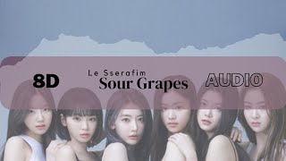 (8D Audio   Lyrics) Le Sserafim (르세라핌) - Sour Grapes [USE HEADPHONES🎧]