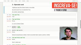 [PROGRAMAÇÃO] Curso Python 3 Aula 11 Tipo boolean e Operadores Lógicos