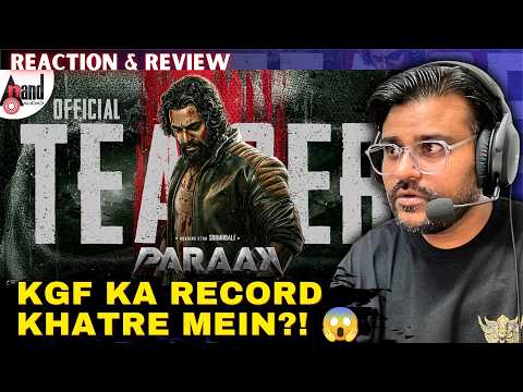 PARAAK | Official Teaser Reaction & review | SRIIMURALI | HALESH KOGUNDI | BINDAAS BHARTII
