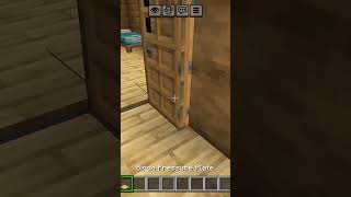 I Trapped My Friend On Front Door with Instant Damage! 💀 #minecraft #shorts #prank