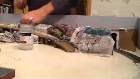 How to build model railway hills really really quickly!