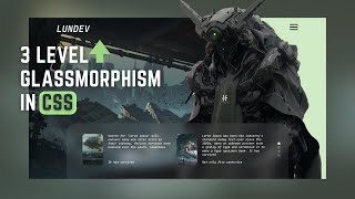 3 Level Glassmorphism Design In CSS | CSS Tutorial