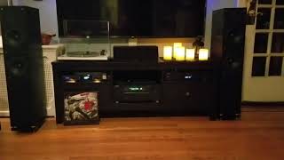 Fluance SXHTB-BK High Definition Surround Sound Home Theater Speaker System Fluance SXHTB Home Theater System, Onkyo TX-RZ610, Orbit Plus Turntable