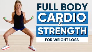 Full Body Cardio And Strength Workout for Weight Loss (LOW IMPACT)