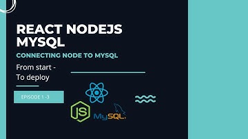 Full-Stack React Node.js MySQL Build and Deploy Part 1 of 3