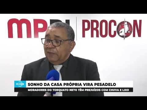 Peixes em poças: Moradores do Torquato Neto têm prejuízos com chuvas e lixo 06 03 2024
