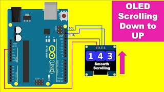 OLED Rolling Display Arduino UNO | arduino oled scrolling text | arduino oled display menu | 128x64