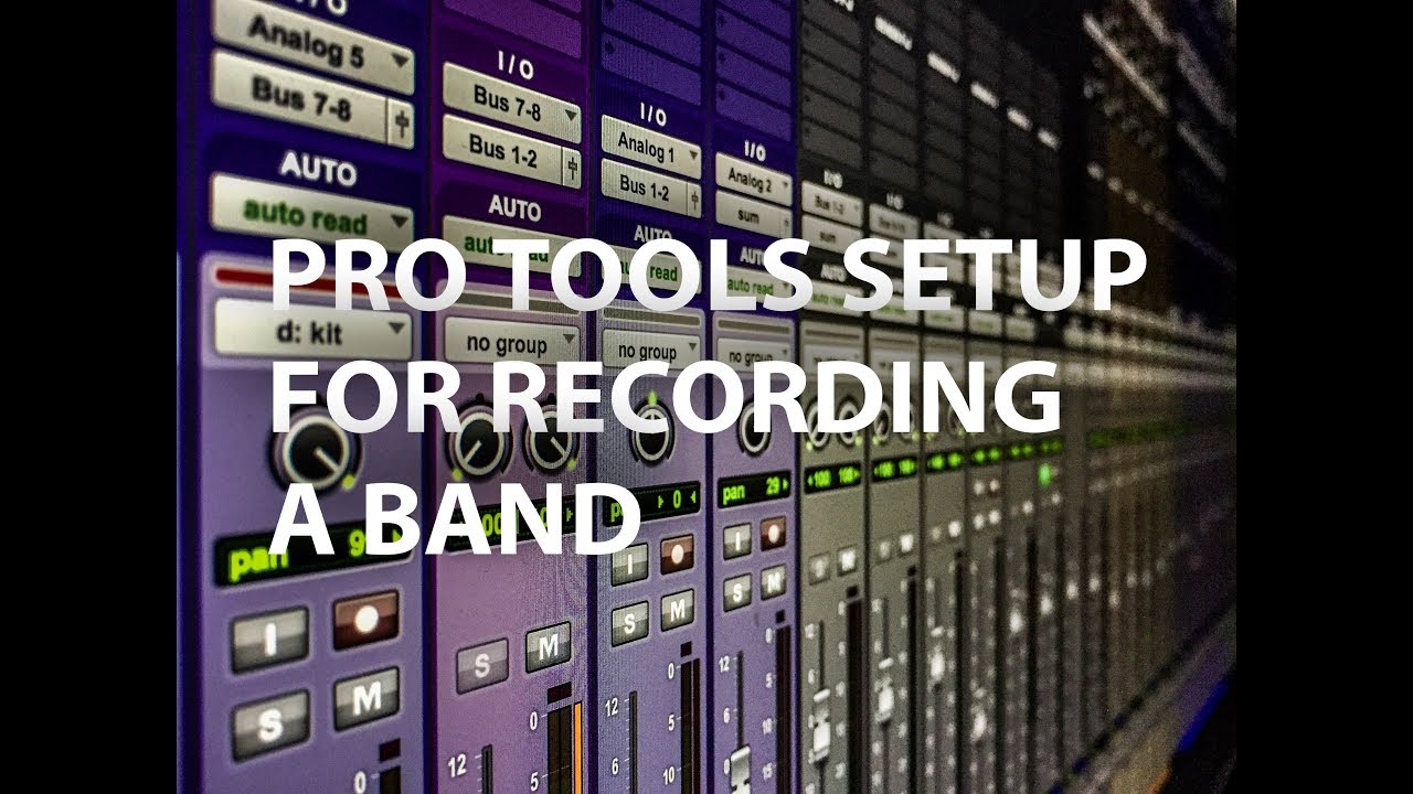 Pro Tools setup for recording a band part 2 - Overdubs - YouTube
