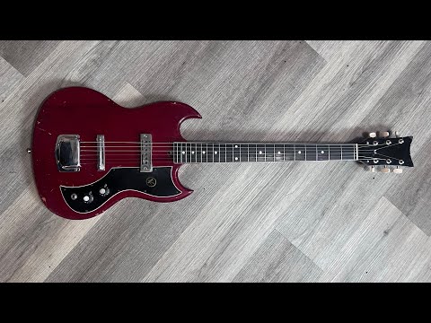 Haku guitars: 1960's Kay Sg k-1 gold foil - YouTube