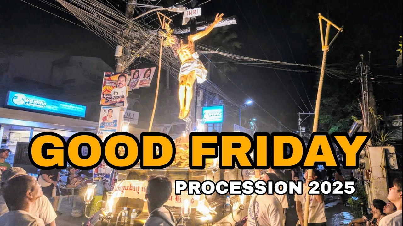 GOOD FRIDAY Procession 2025 | Baliwag City Holy Week  Longest Procession Real Philippines Walk Tour