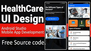 How to Make HealthCare UI Design || Android Studio || Mobile App Development || Free Source code.