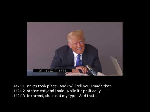 Donald Trump's video deposition in rape lawsuit made public for first time Episode cover