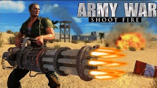 Army war shoot fire - gunship gunner guns simulator - Gameplay Android iOS screenshot 3