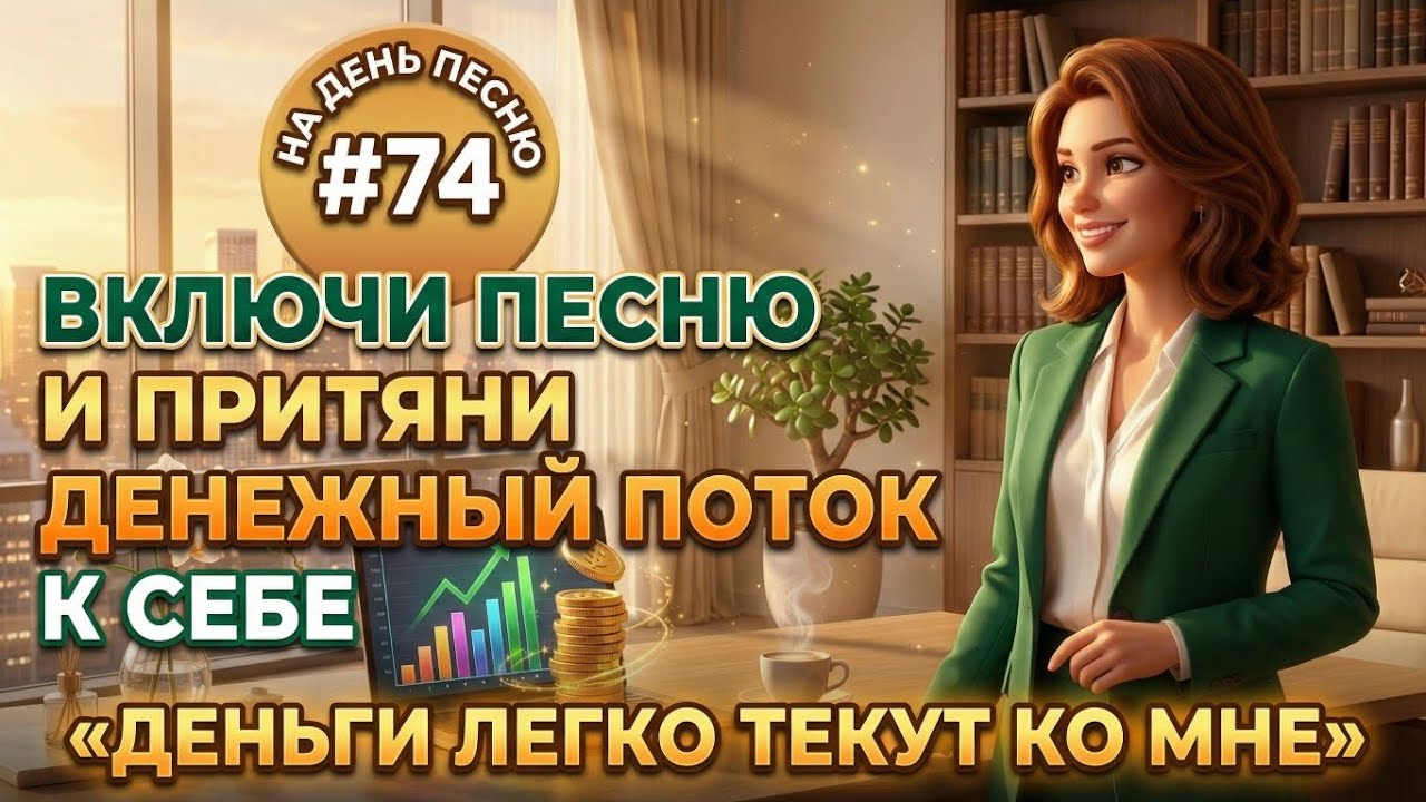 НА ДЕНЬ ПЕСНЮ #74 | Денежная ПЕСНЯ-АФФИРМАЦИЯ на изобилие | 