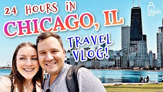 CHICAGO, ILLINOIS TRAVEL VLOG ◆ One Day Itinerary w/ Hotel, Food, Comedy, Air &amp; Water Show, &amp; More!