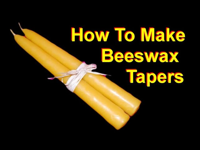 How to make Dipped Beeswax Taper Candles with Old World Charm