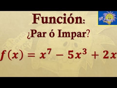 Cómo saber si una funcion es par ó impar | Juliana la Profe