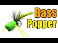 Foam Bass Popper Fly Tying Video Instructions