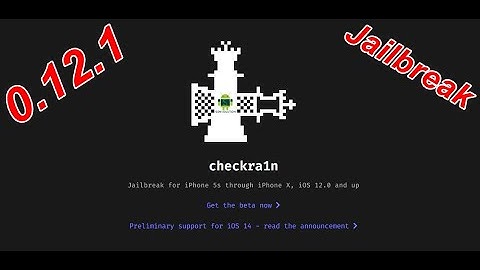 [Windows] Checkra1n Releases 0.12.1 Beta For iPhone -iPad - iPod Jailbreak iOS14,14.2.