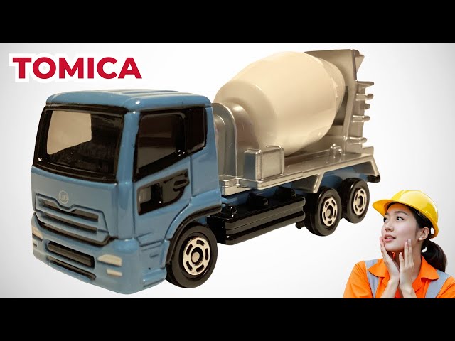 Sando Mixer Car 1/100 スケール Tomica UD Trucks Quon Mixer Car | Diecast Showcase - YouTube