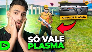 TENTAMOS VENCER USANDO SÓ A ARMA DE PLASMA!! LOUD FREE FIRE