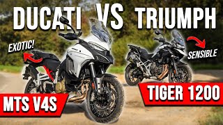 Ducati Multistrada V4 S vs Triumph Tiger 1200 GT Pro by Visordown Motorcycle Videos 19,676 views 7 months ago 11 minutes, 56 seconds