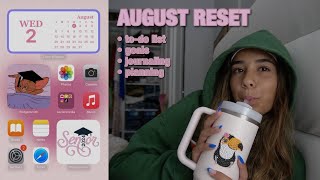 AUGUST RESET | goals, planning, journaling, & more!
