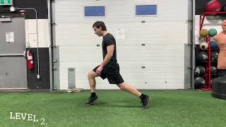 Split Squat Holds Level 1 and 2
