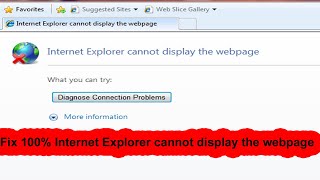 Internet Explorer cannot display the webpage|| diagnose connection problems windows 7 In Urdu Hindi.