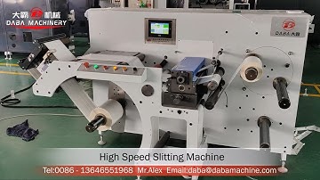 Adhesive Label Slitting Rewinding Machine Automatic Effective Fast Speed