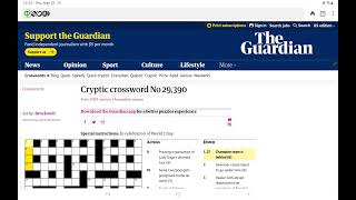 Guardian Cryptic Crossword (Thursday, 23 May 2024)